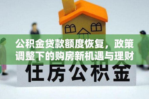 仪陇公积金贷款额度恢复，政策调整下的购房新机遇与理财规划